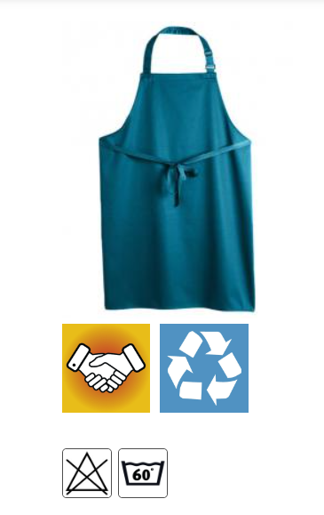 Keukenschort van gerecycleerd polyester Seegras — Ja